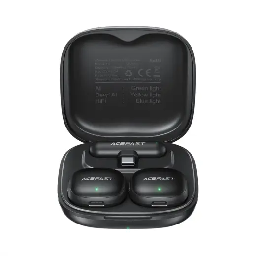 Acefast R1 Wireless Lavalier Microphones 2 pcs - Black