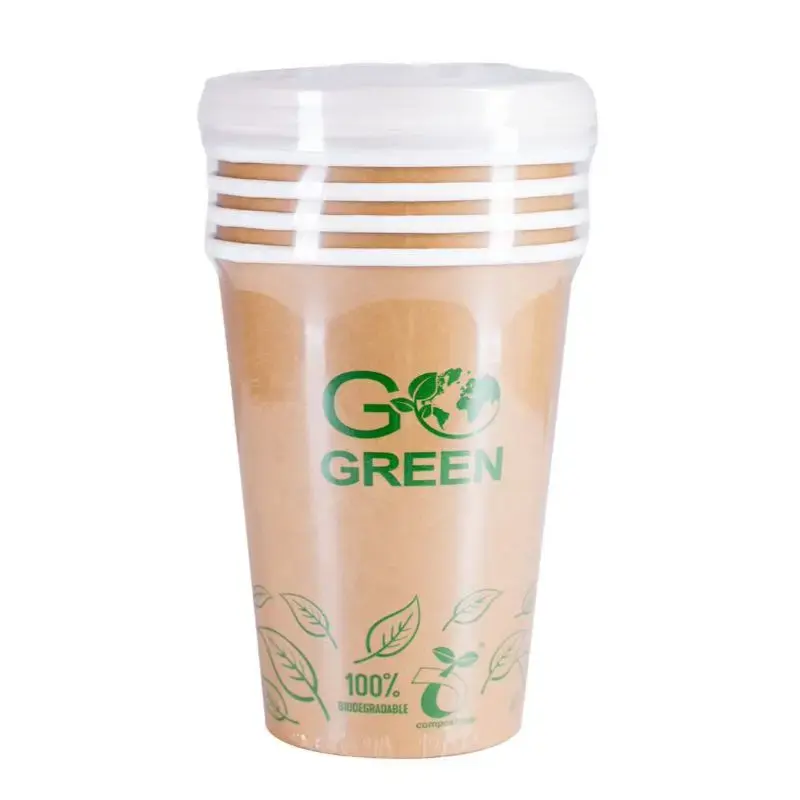 Kompostitavad kaanega toidunõud Go Green 940 ml, 5 tk. / 0,131 kg