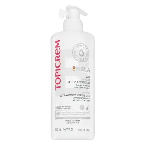 Topicrem MELA Mitrinošs ķermeņa pieniņš Unifying Ultra-Moisturizing Milk 500 ml