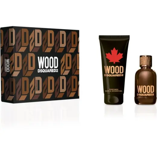 Set Dsquared 2: Green Wood, Eau De Toilette, For Men, 100 ml + Green Wood, Shower Gel & Shampoo 2-In-1, 150 ml