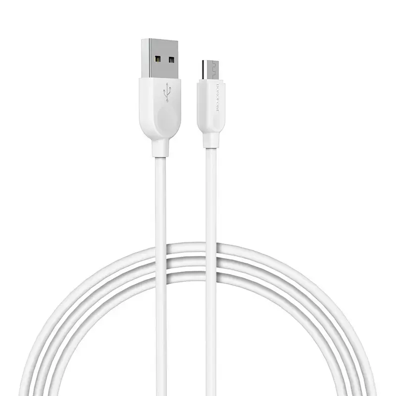 Borofone Cable BX14 LinkJet - USB to Micro USB - 2,4A 3 metres white