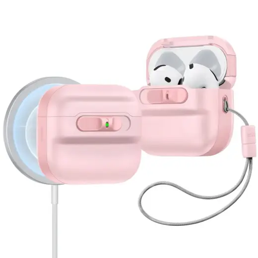 ESR Pulse Halolock Magsafe case for AirPods 4 - pink