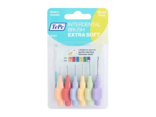 TePe Extra Soft Mixed Pack Interdental Brush 6 pc