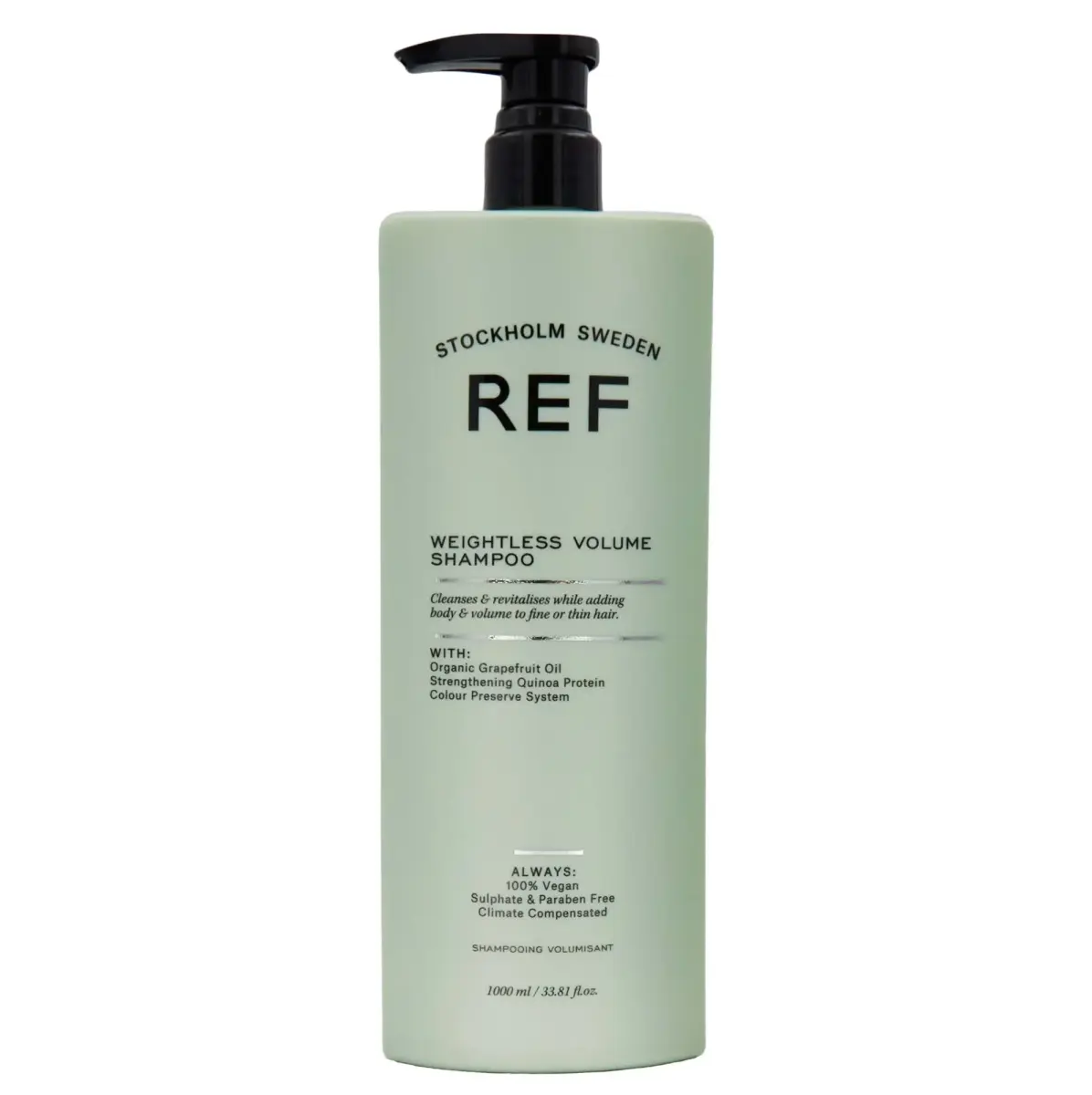 Ref Stockholm, Weightless Volume, Sulfates-Free, Hair Shampoo, For Volume & Texture, 1000 ml