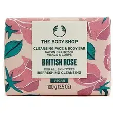 The Body Shop British Rose Cleansing Face & Body Bar 100.0g