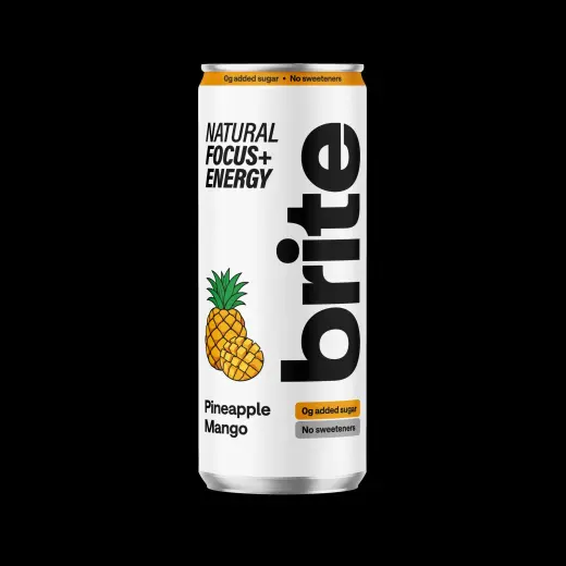 Energy drink BRITE, pineapple and mango flavor, can, 0.33l (DEP)