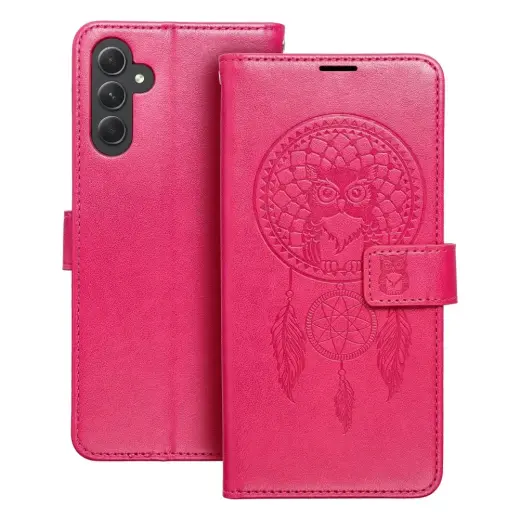 MEZZO dreamcatcher grāmatveida maciņš telefonam Samsung Galaxy A34 (A346) rozā