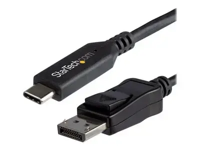 StarTech.com 6ft|1.8m USB C to Displayport 1.4 Cable Adapter - 4K|5K|8K USB Type C to DP 1.4 Monitor Video Converter Cable - HDR|HBR3|DSC - external video adapter - black