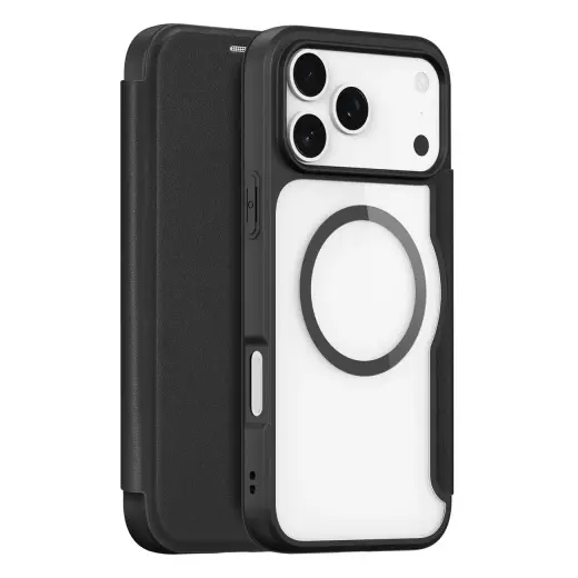 Dux Ducis Skin X Pro Case for iPhone 17 Pro with Wallet, MagSafe Compatible - Black