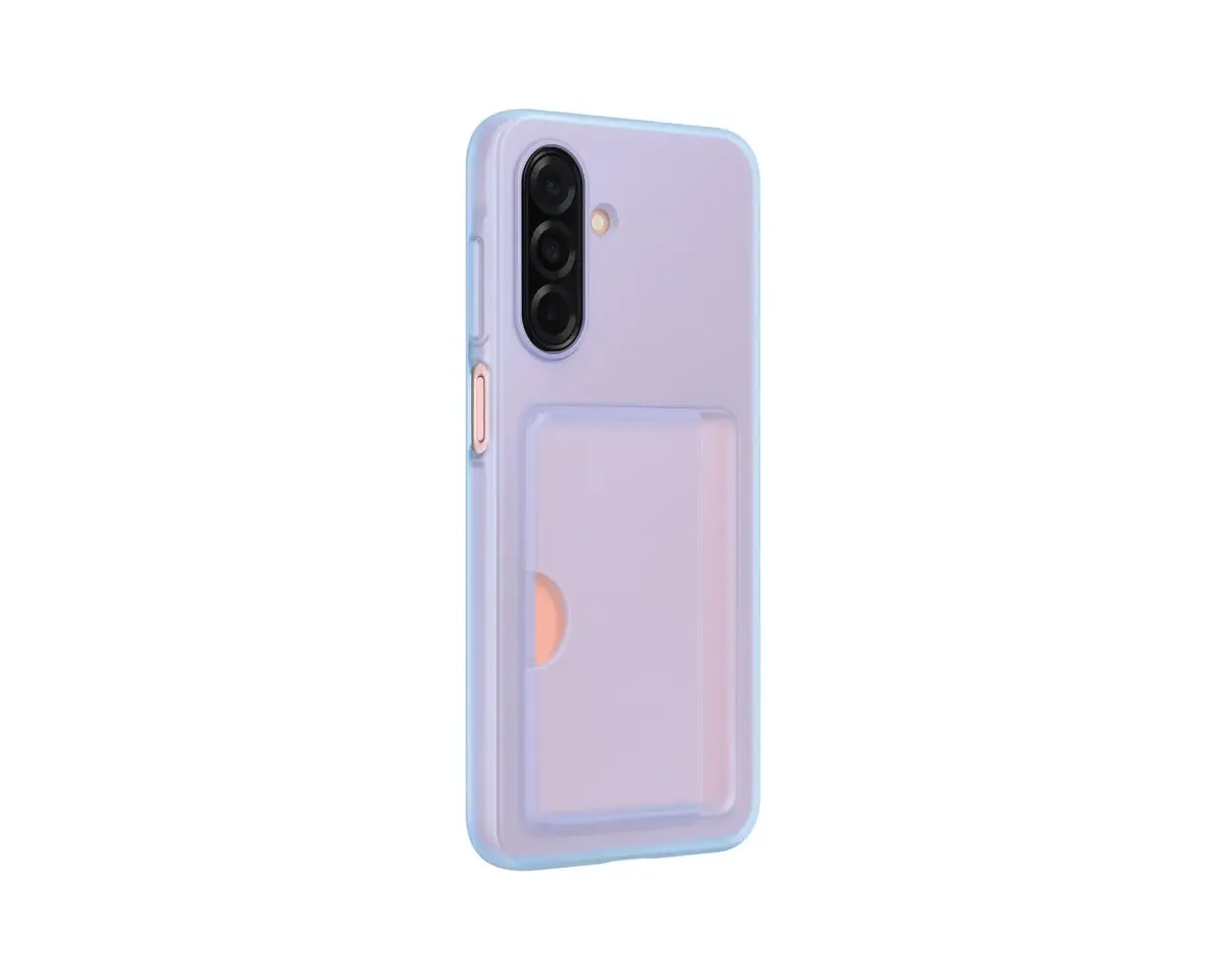 Samsung EF-OA266TLE Card Slot grāmatveida maciņš telefonam Samsung Galaxy A26 5G (A266) zils