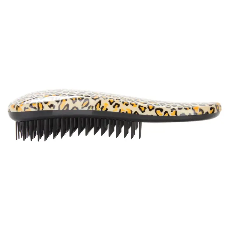 Dtangler Leopard Yellow Handle Hairbrush