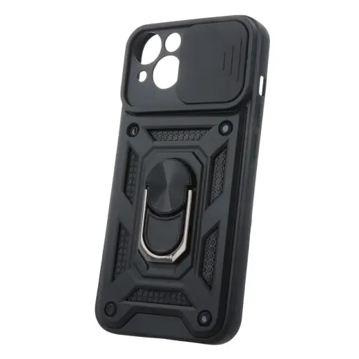 Defender Slide чехол с подставкой для телефона iPhone 14 чёрный (с защитой камеры)