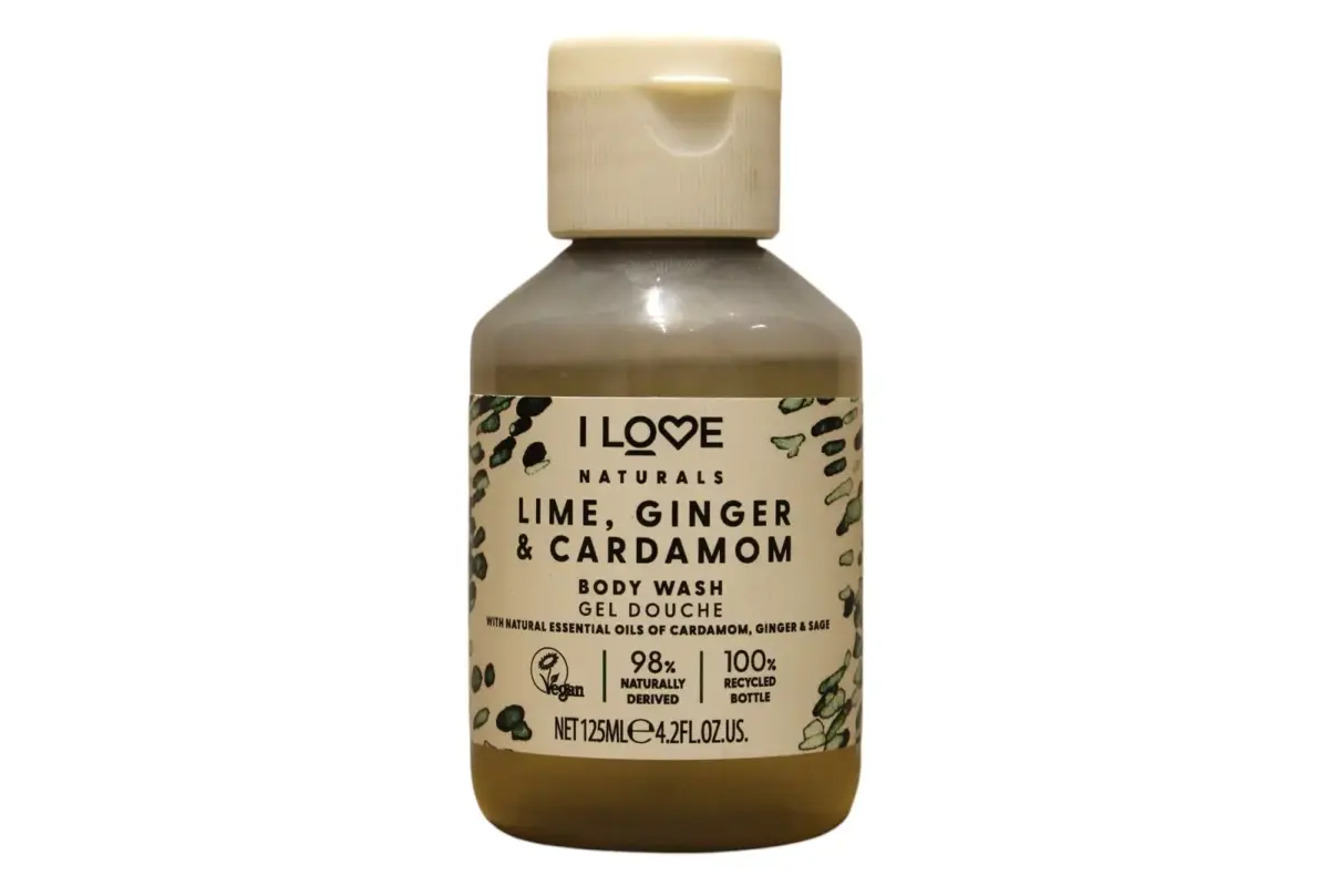I love Naturals Collection, Vegan, Lime, Ginger AND Cardamom, Hydrating Shower Gel, For All Skin Types, 125 ml