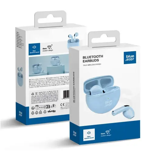 Wireless earbuds BLUE STAR Circle Beat TX3 TWS blue