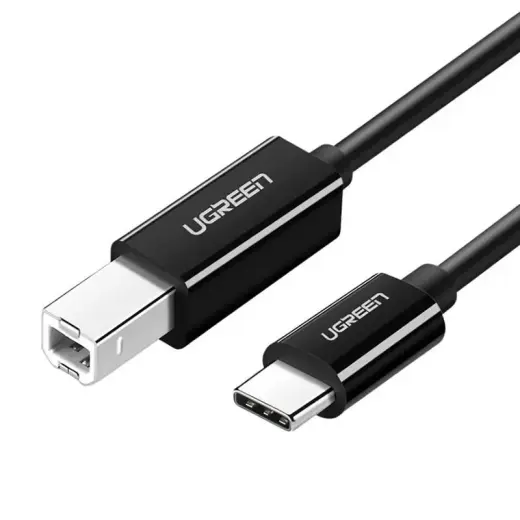 Printer Cable USB-C 2.0 to USB-B UGREEN US241, 1m (black)