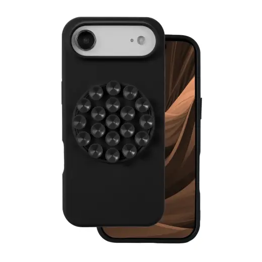 Silicone Stick phone case for iPhone 17 Air black