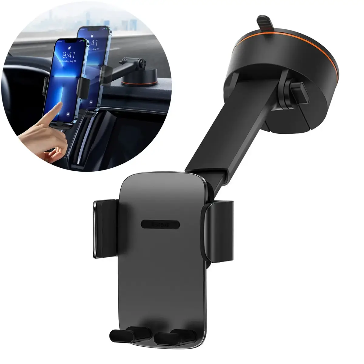 Baseus Easy Control Pro cockpit|grille holder black (Suction Cup Version)(SUYK020001)