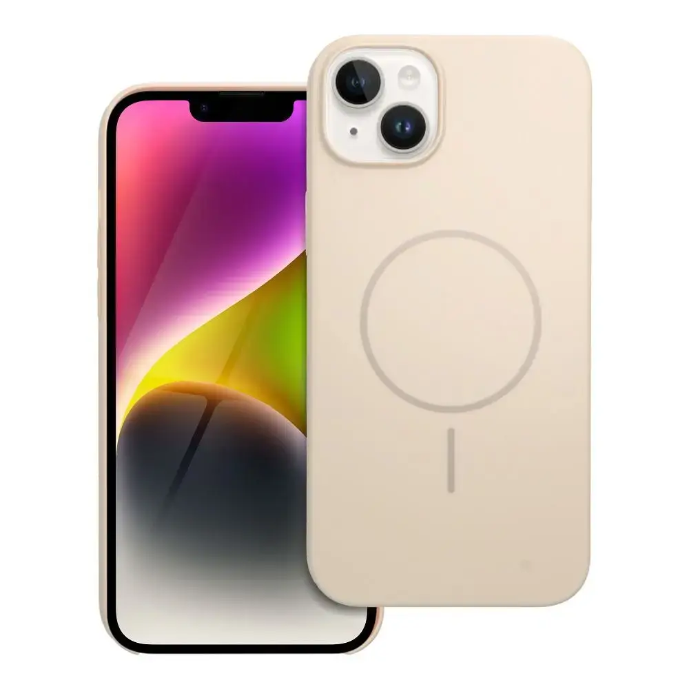 Glossy Mag telefono dėklas su MagSafe palaikymu iPhone 14 Plus baltas