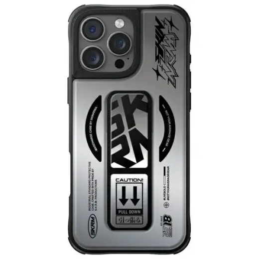 Skinarma case Kira Kobai iPhone 16 Pro Max 6.9" Magnetic Charging Grip Stand chrome