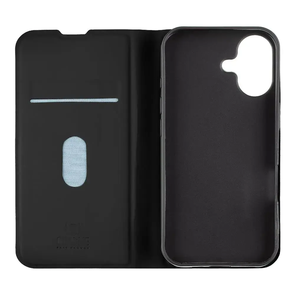 OBAL:ME SmoothTouch Case grāmatveida maciņš telefonam iPhone 17 melns