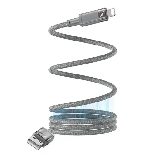 YESIDO CA174 andmeedastus- ja laadimiskaabel | USB-A kuni Lightning | 12W | 1m | hall