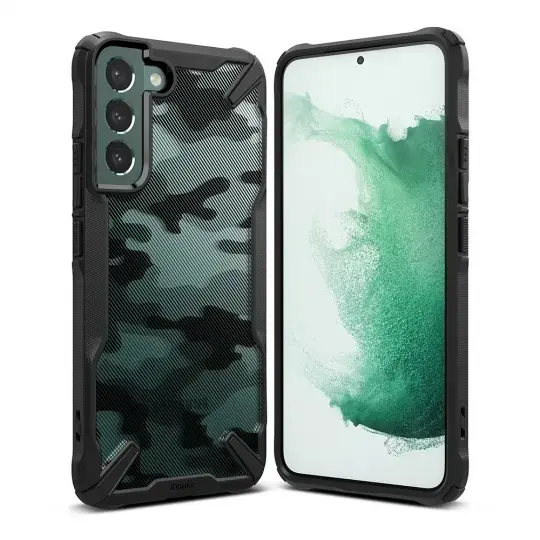 Case RINGKE Fusion X for Galaxy S22 Plus - Camo Black