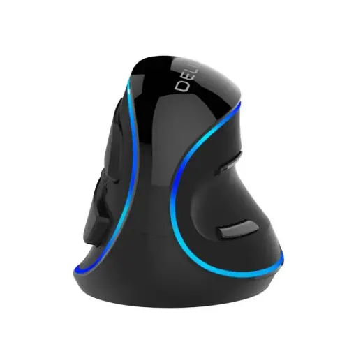 Delux vadu vertikālā datora pele M618PU 7200DPI zila