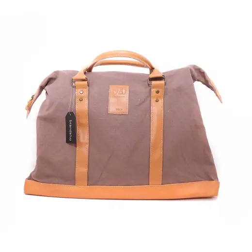 Tous, 1920 The Origin, Textile Bag, Travel Bag, Brown, For Women
