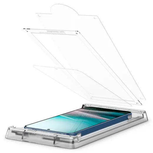 Spigen ELITE SHIELD EZ FIT hibrīda stikls Samsung Galaxy S25+ - Caurspīdīgs
