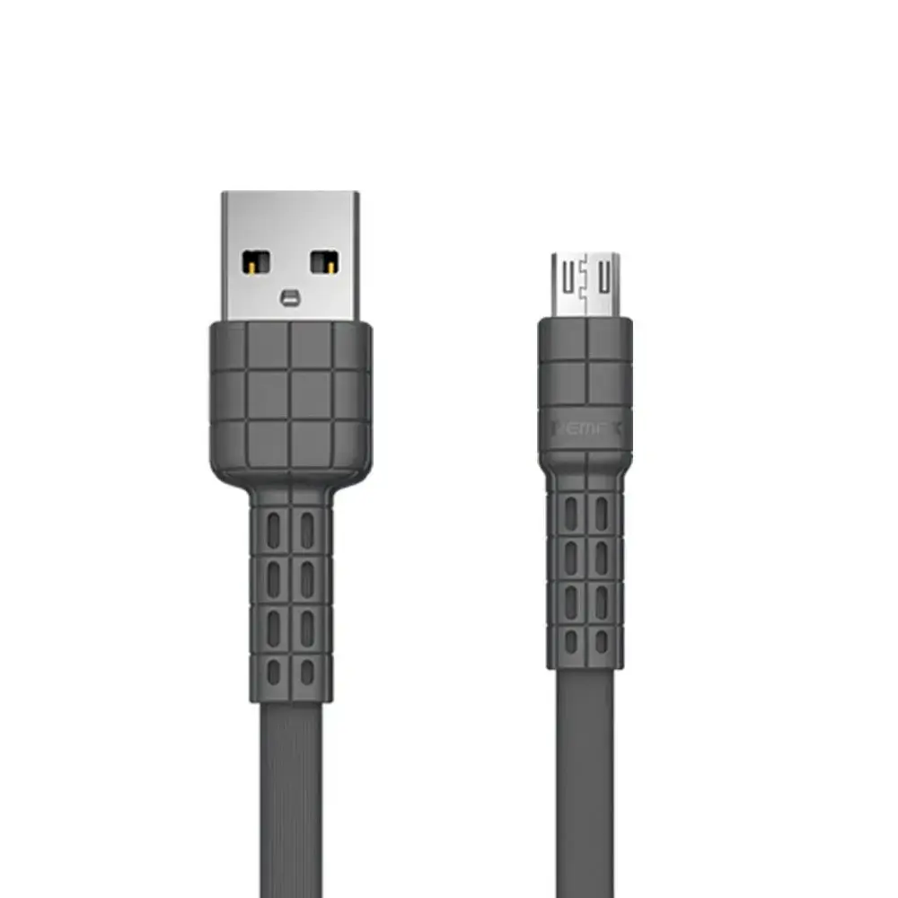 Remax Armor Series flat USB | micro USB cable 5V 2.4A black 