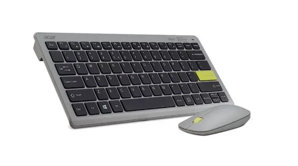 Keyobard + mouse wireless set ACER Vero Combo Antimicrobial grey