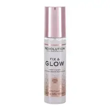 Fix & Glow Dewy Finish - Brightening fixation spray for make-up