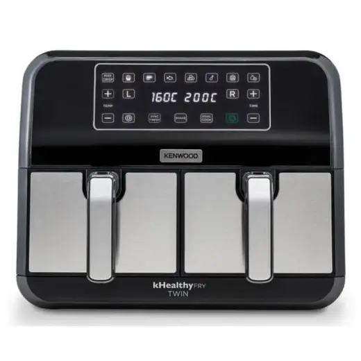 Kenwood Airfryer HFM20 000MB Kenwood000MB Kenwood 000MB kHealthy Twin 2x4L black silver (HFM20.000MB)