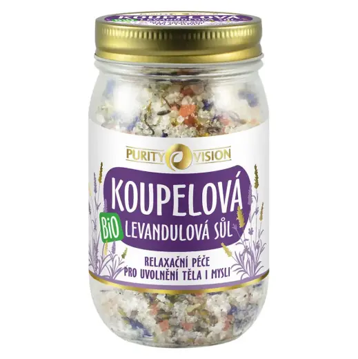 Purity Vision Organic Lavender Bath Salt - 400.0 G