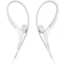 (White) Sony MDR-AS410AP Sports In-Ear Splashproof Headphones with In Line Mic