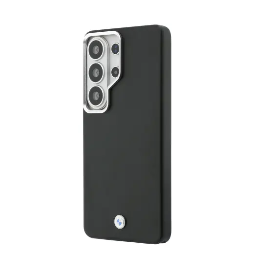 BMW Signature PU Leather Metal Logo phone case for Samsung Galaxy S26 Ultra (S948) black