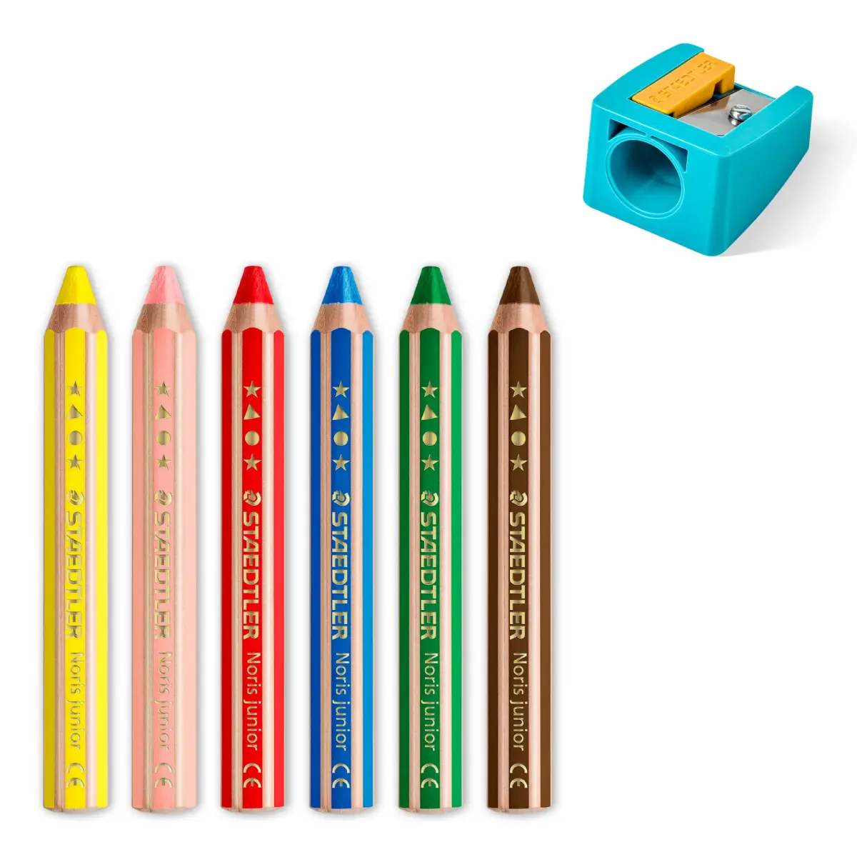 Krāsainie zīmuļi STAEDTLER Buddy 3 in 1, 6 krāsās