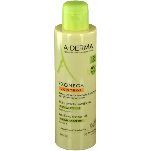 A-Derma Exomega Control Emollient Shower Oil Anti-Scratching 500ml