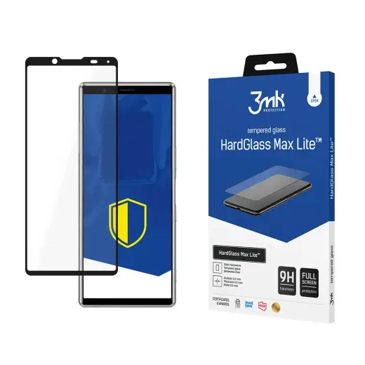 Sony Xperia 5 II 5G Black - 3mk HardGlass Max Lite™ screen protector