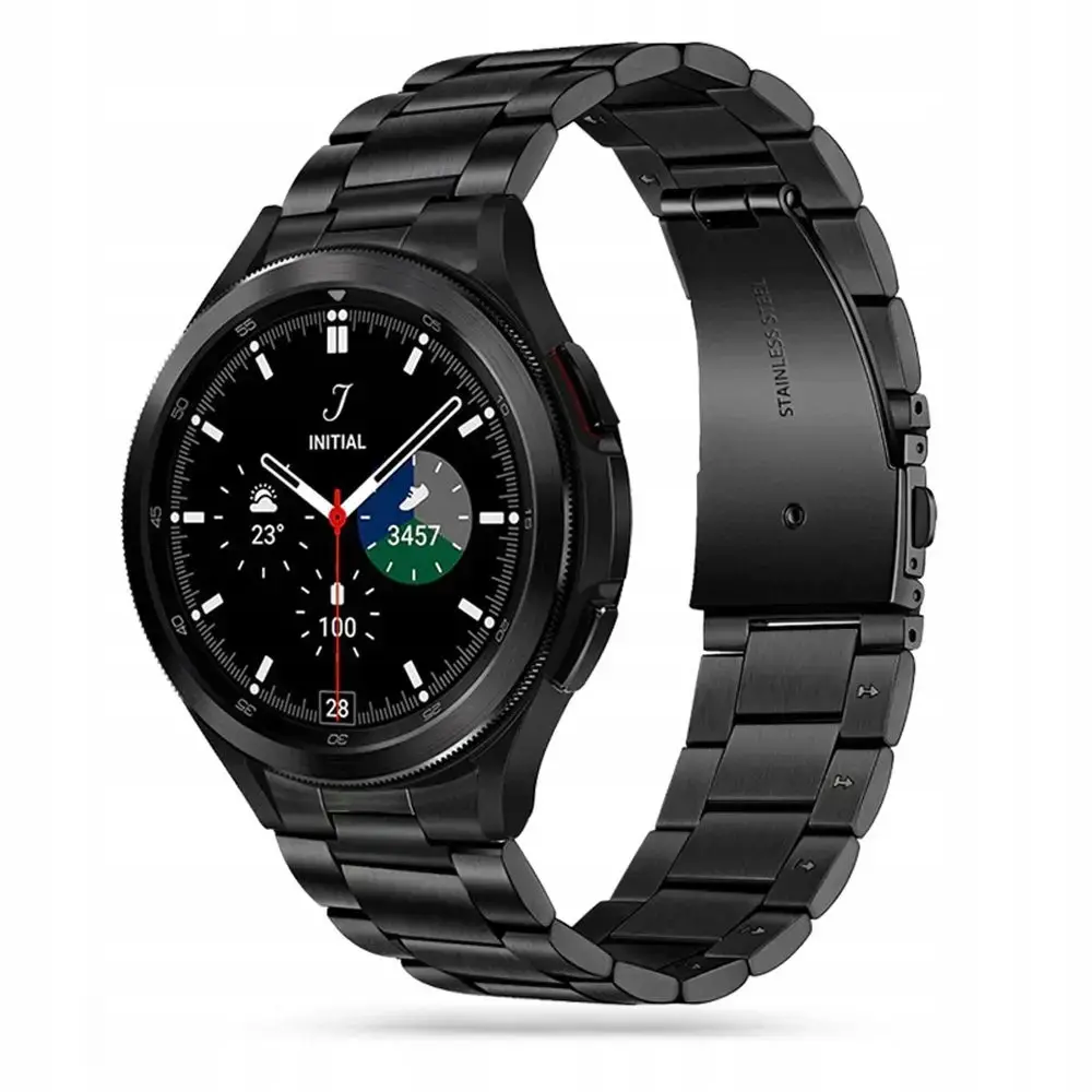 Tech-Protect nerūsējošā aproce Samsung Galaxy Watch 4|5|5 Pro|6|7|FE - melna