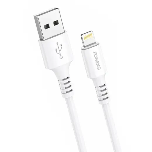 Foneng X85 data transfer and charging cable | USB-A to Lightning | 15W | 1m | white
