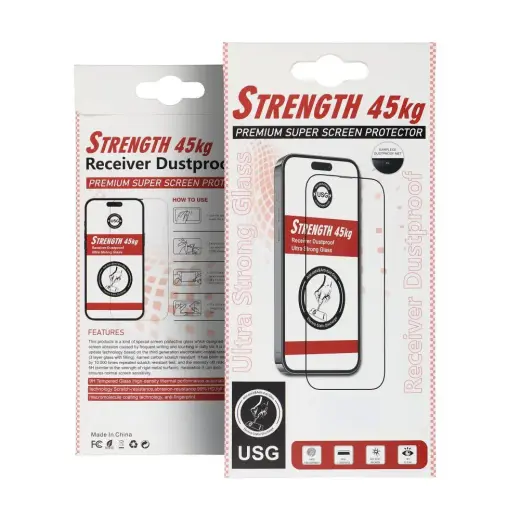 Ultra Strong 45kg grūdintas apsauginis stiklas telefonui iPhone 14 Pro