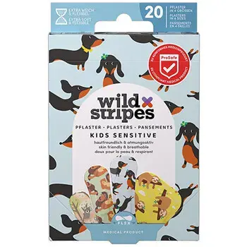 Wild Stripes Kids Animal Fun Plasters - Dětské náplasti ( 20 ks )