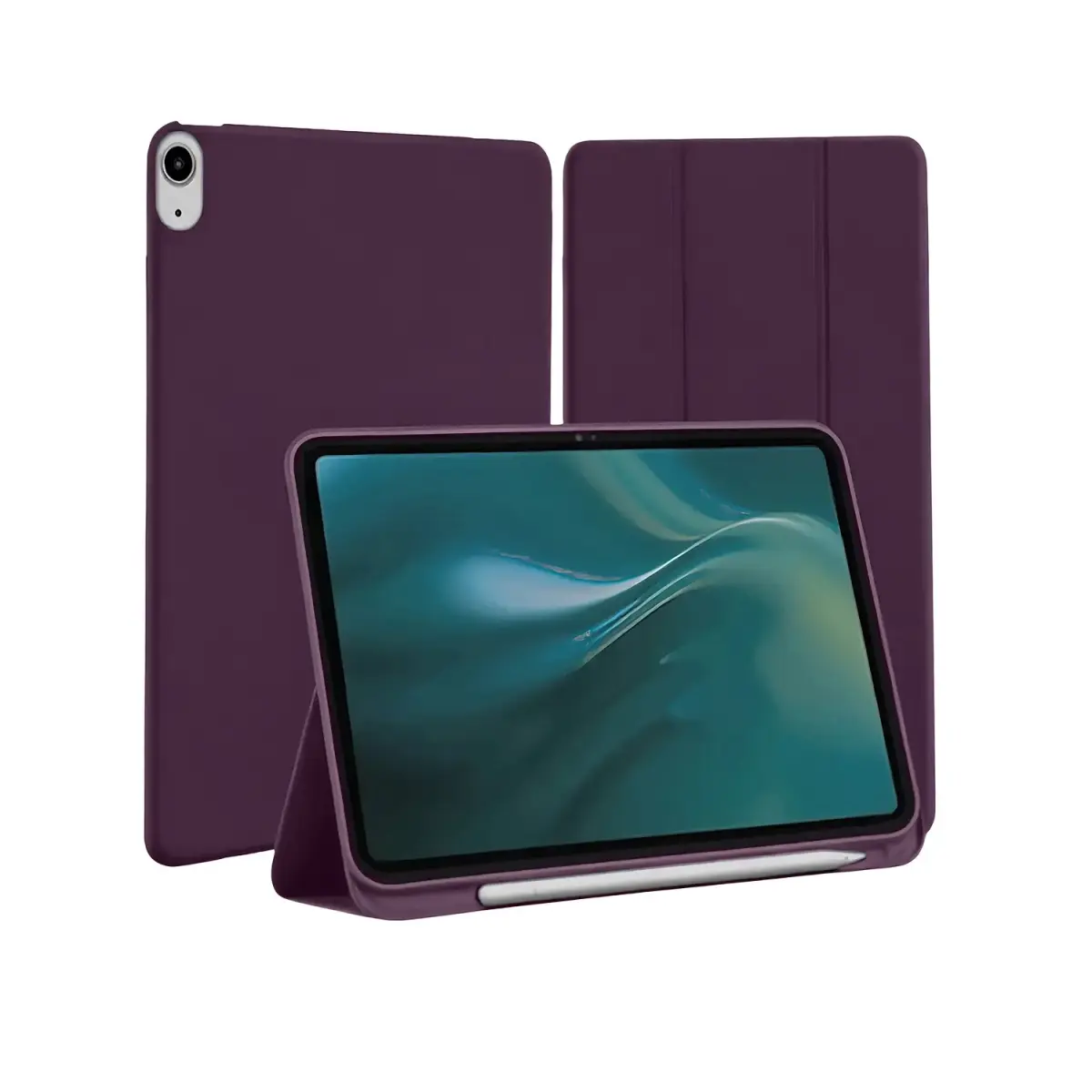 Etteri case for Apple iPad 10 2022 10.9'' / iPad 11 A16 2025 / iPad 12 A19 2026 11'' dark cherry