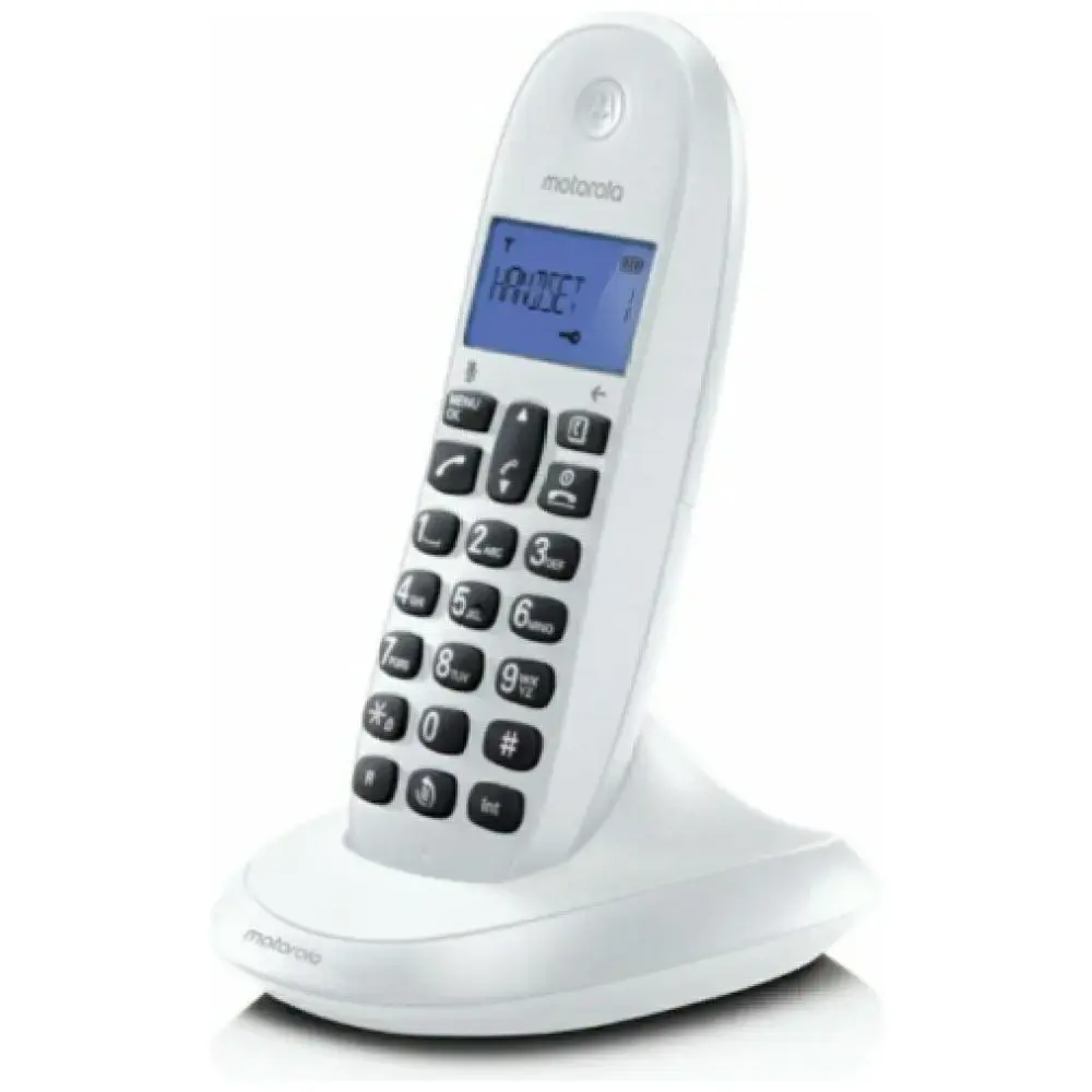 Cordless landline phone Motorola C1001CB+ white