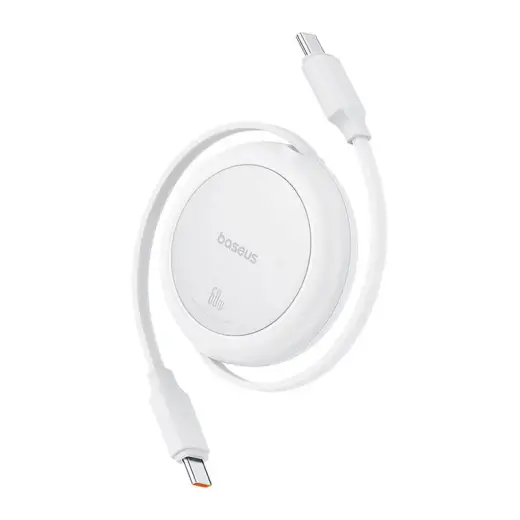 Baseus Free2Pull Mini data transfer and charging cable | USB-C to USB-C | 60W | 1m | white