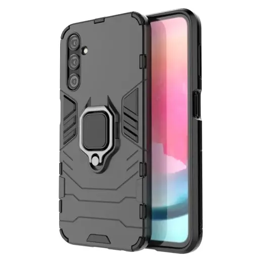 Ring Armor telefono dėklas su stovu Samsung Galaxy A24 4G (A245) juodas