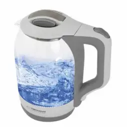 Esperanza EKK025W tējkanna 1.7L 1500W Korpuss no rūdīta stikla,Balta