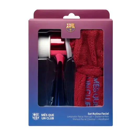 Set FC Barcelona: FC Barcelona, Facial Cleansing Brush + FC Barcelona, None, None, Headbands, Red, None