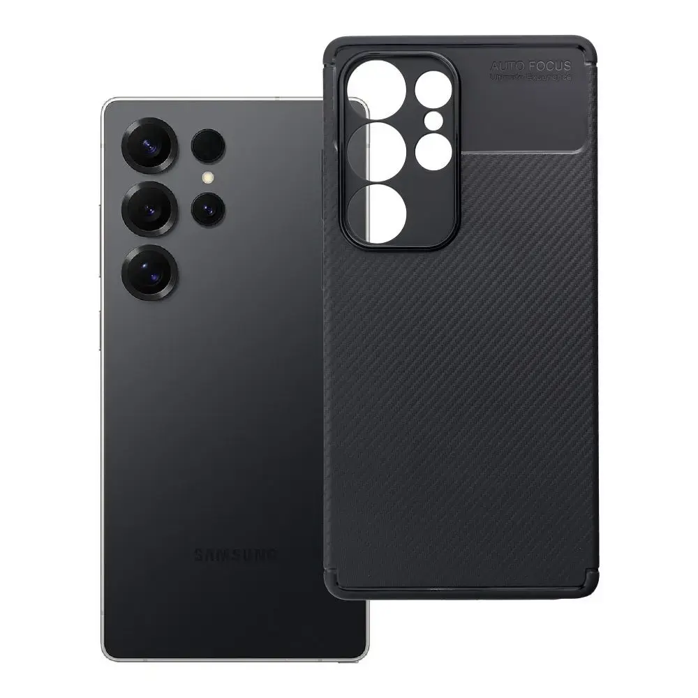 Carbon Premium maciņš telefonam Samsung Galaxy S25 Ultra (S938) melns